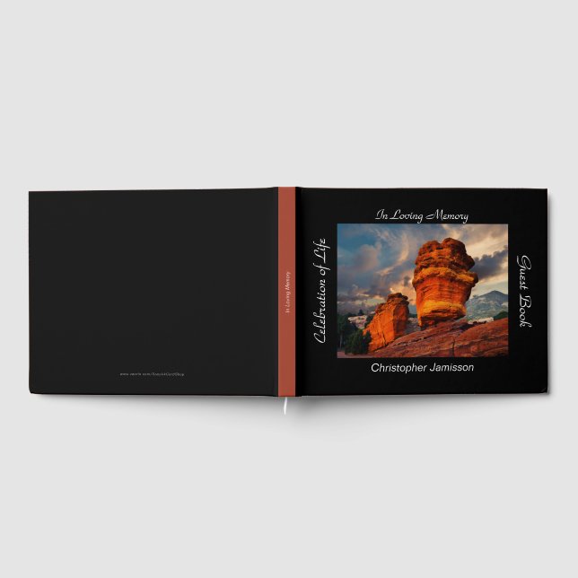 Livro De Visitas Celebração da vida, nome, Balanced Rock (Completo)