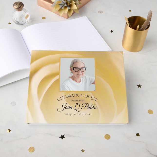 Livro De Visitas Celebração do Memorial da Vida das Flores Brancas (Frente aberta)