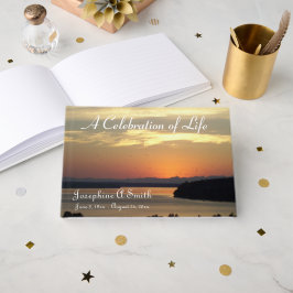 Livro De Visitas Celebração por Foto Sunset do Serviço de Memória d