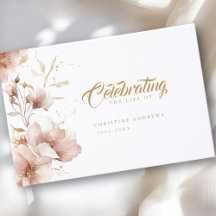 "Celebrando a Vida do" Funeral Floral Elegante