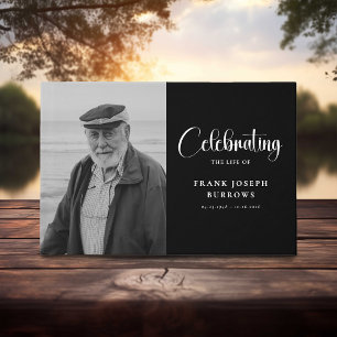 Livro De Visitas Celebrando a Vida Foto & Mensagem de Condolências