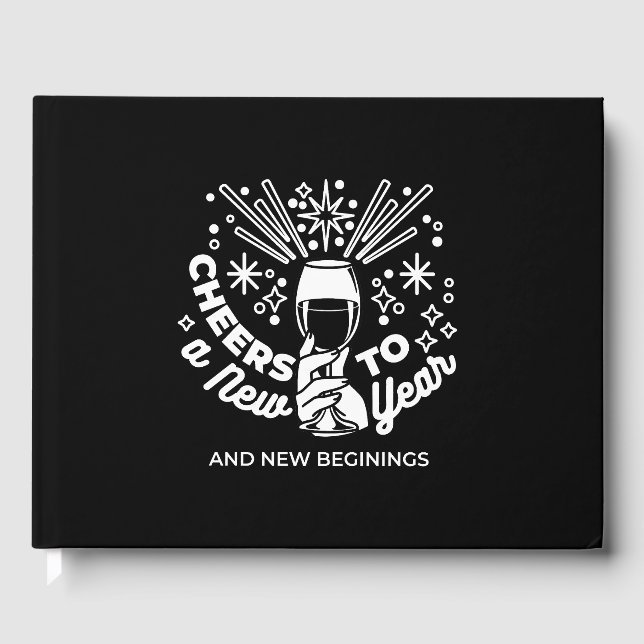 Livro De Visitas Celebrar o novo começo Ilustração de Vidro de Vinh (Frente)