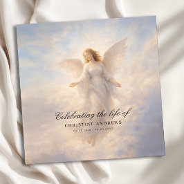 Livro De Visitas  Celebration of Life - Angel Funeral Memorial