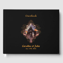 Livro De Visitas Cenário fascinante e místico de um esqueleto