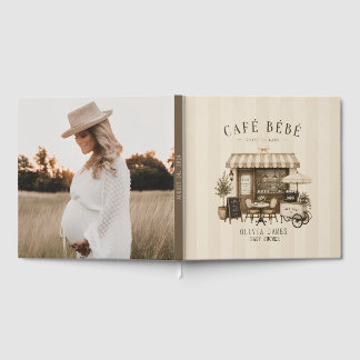 Livro De Visitas Chá de bebê café bebe neutro em gênero marrom