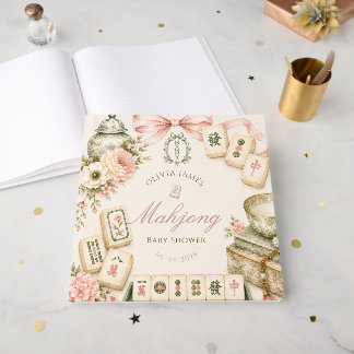Livro De Visitas Chá de bebê Mahjong