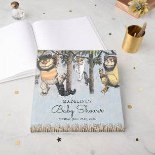 Livro De Visitas Chá de Bebê Onde Estão as Coisas Selvagens