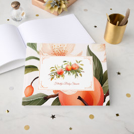 Livro De Visitas Chá de Bebê Peach Fuzz