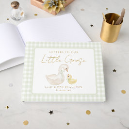 Livro De Visitas Chá de Bebê Urso Silly Goose Personalizado