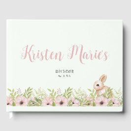 Livro De Visitas Chá de fraldas Bunny da Páscoa