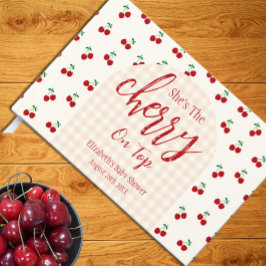 Livro De Visitas Chá de fraldas de cerejas