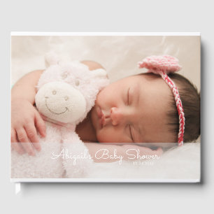 Livro De Visitas Chá de fraldas de Fotografia do Bebê Personaliza