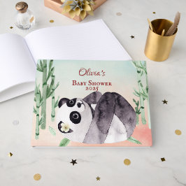 Livro De Visitas Chá de fraldas de Panda Bonita