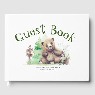 Livro De Visitas Chá de fraldas De Pequeno Urso