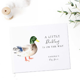 Livro De Visitas Chá de fraldas Mallard mínimo moderno elegante