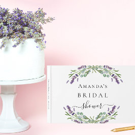 Livro de visitas chá de panela lavanda eucalipto