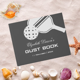 Livro De Visitas Chá de panela Pickball Lovers Preto e Branco