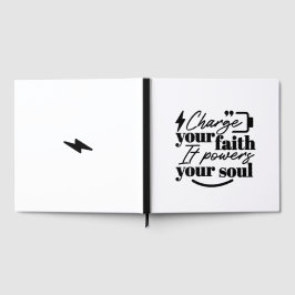 Livro De Visitas Charge Your Faith – Christian Inspirational Quote 