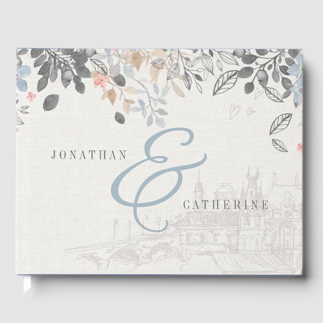 Livro De Visitas Charme do Velho Mundo (Frente)