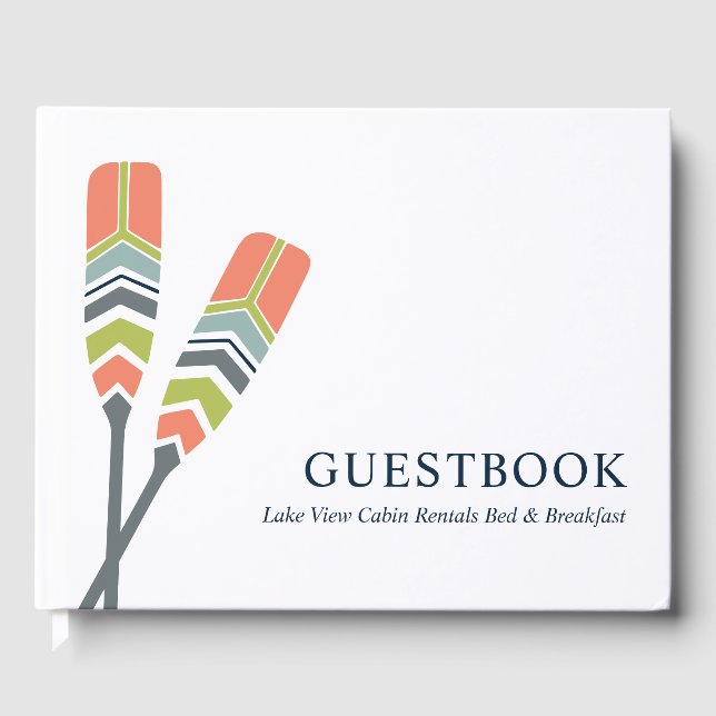 Livro De Visitas Chic Oars Lake Ocean Beach Cabin Rental (Frente)