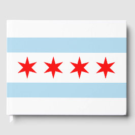 Livro De Visitas Chicago Flag Guest Book