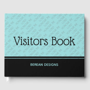Livro De Visitas Christian Custom HONOR, O SENHOR Visitante