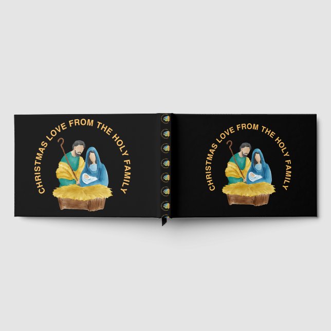 LIVRO DE VISITAS CHRISTMAS LOVE FROM THE HOLY FAMILY (Completo)