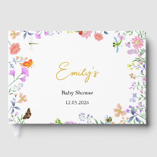 Livro De Visitas Chuva de Amor Personalizada para Baby Shower
