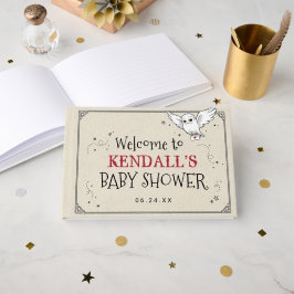 Livro De Visitas Chuva de Bebê Harry Potter | Hedwig