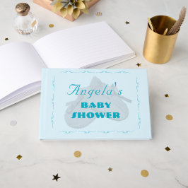Livro De Visitas Chuva de Bênçãos Menino Baby Shower