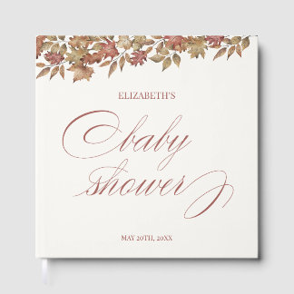 Livro De Visitas Chuva de Folhas de Outono Baby Shower