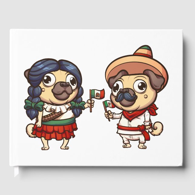 Livro De Visitas Cinco De Mayo Pugs Guestbook (Frente)