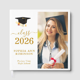Livro De Visitas Class of 2026 Photo Modern Graduation Party