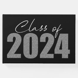 Livro De Visitas Classe de brilho de prata de 2024