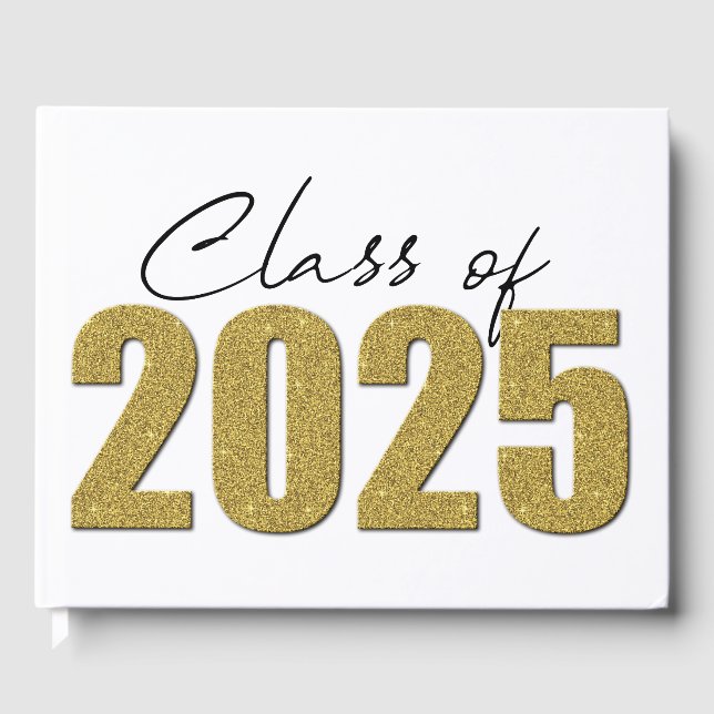 Livro De Visitas Classe de Largura Dourada de 2025 (Frente)