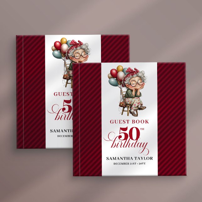 Livro De Visitas Classic fun 50th lady birthday guest memory book (Classic fun 50th lady birthday guest memory book)