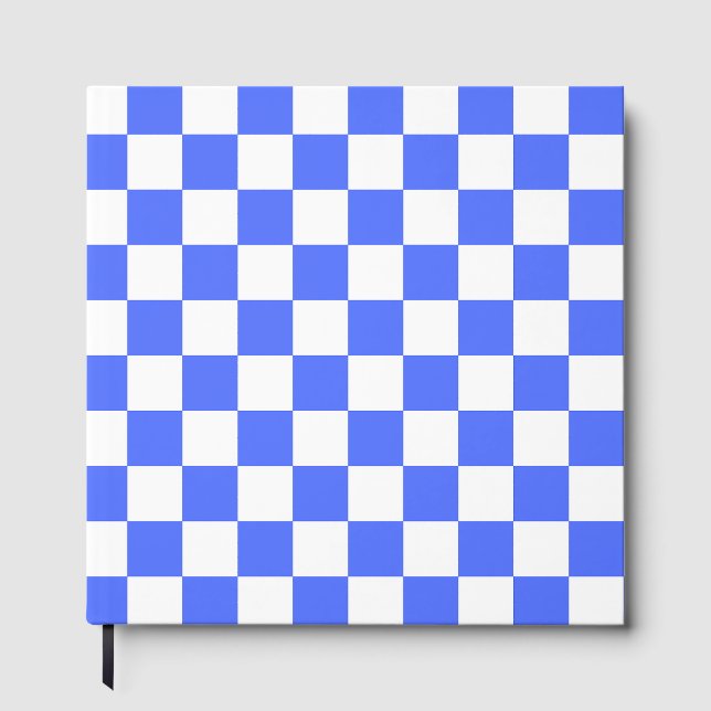 Livro De Visitas Classic visual sapphire checkerboard  (Frente)