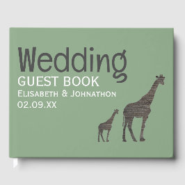 Livro De Visitas Clay Safari Giraffe, Casamento Russo