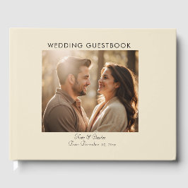 Livro De Visitas Código Qr Personalizado de Foto Moderno Elegante