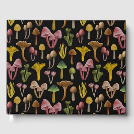 Livro De Visitas Cogumelos, Lichen e Fungos Coloridos