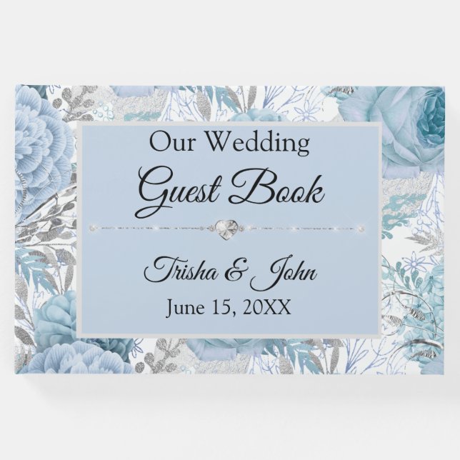 Livro De Visitas Coleção de Casamentos Azuis (Frente)