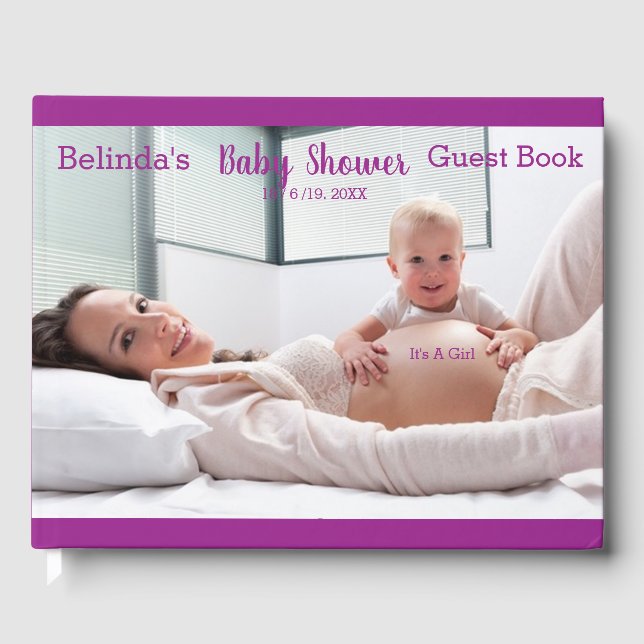 Livro De Visitas Coleção de Chás de fraldas de nuvens Fluffy (Frente)