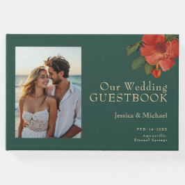 Livro De Visitas 🌹 com a Rosa da fotografia Romance: Art Nouveau S