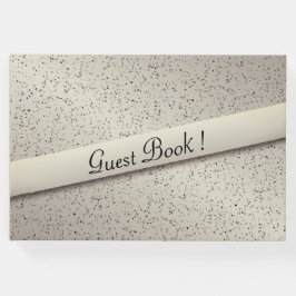 Livro de Visitas com Brilho em Dourado Antigo