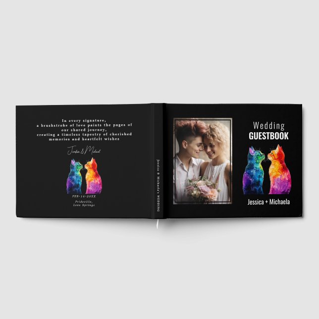 Livro De Visitas 🌈 Com Fotografia Puramente Sua: Rainbow Love (Completo)