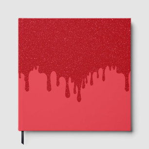 Livro de Visitas com Gotejamento Vermelho de Tomat