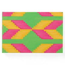 Livro de Visitas com Impressão Africana