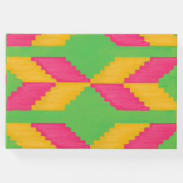 Livro de Visitas com Impressão Africana