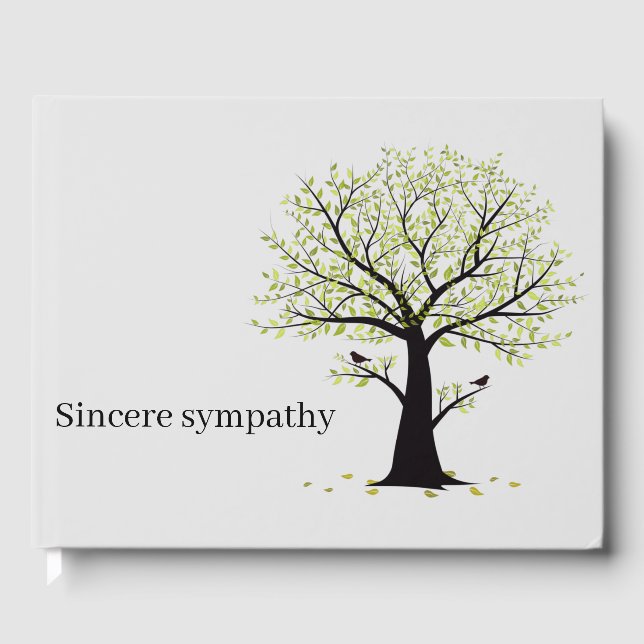 Livro De Visitas Comemoração Minimalista Simpatia Sincera (Frente)