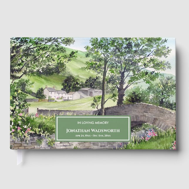 Livro De Visitas Condolence Farmhouse Third lmere Cumbria Inglaterr (Frente)